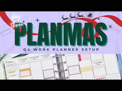 Q4 Work Planner Setup // PLANMAS Day 3 | Plans by Rochelle