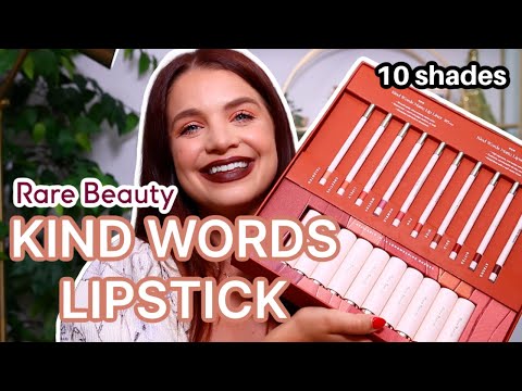 RARE BEAUTY KIND WORDS LIPSTICK LIP SWATCHES & REVIEW