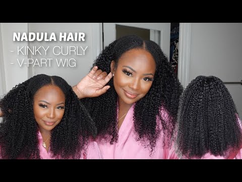 *Just Giving Scalp!*🔥 EasiContour ™ 4C Natural Curly V-part Beginner-Friendly Install~FT.Nadula Hair