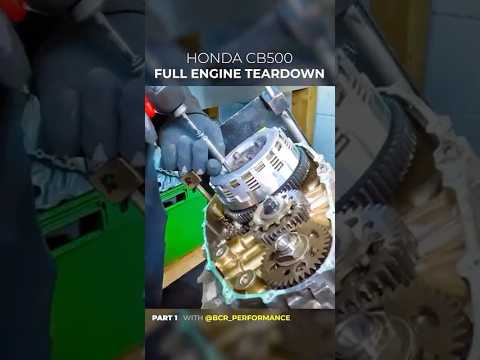 60 Sec Engine teardown 🔧 - Honda CB500 😎