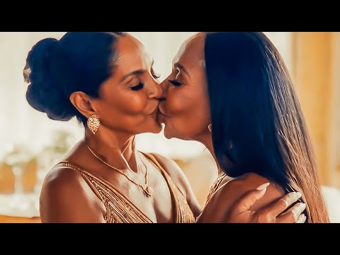 Mature Brazilian Women Kissing in a Loving Style