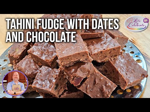 Tahini Fudge with Dates and Chocolate - Vegan Friendly and Sugar Free