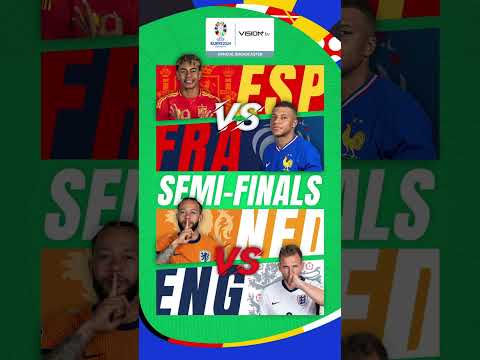 Update EURO Semi Finals 2024 Vision+ TV