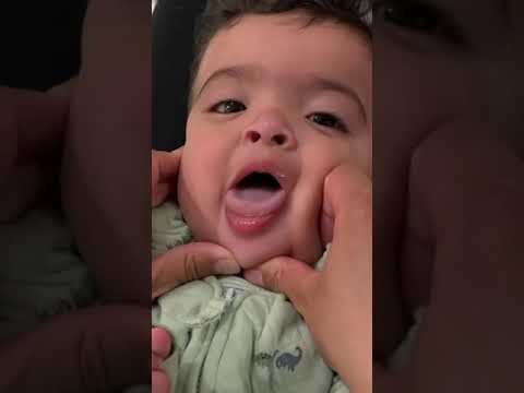 Baby teeth funny #baby #twinmommy #twins #funny