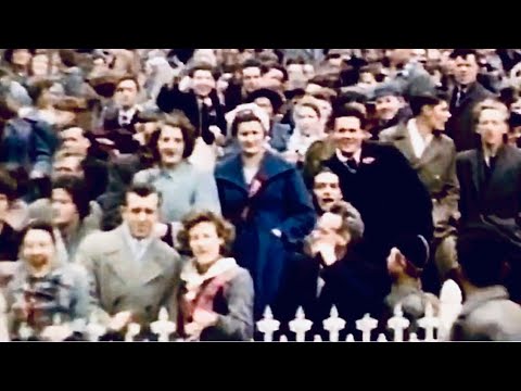 Crowd footage from the 1951 VFL Grand Final