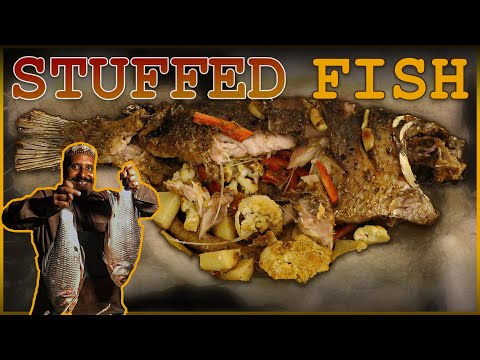 Stuffed Fish Recipe | Baked Lahori Fish | Restaurant Style | Vegetable Filled Fish