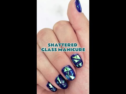 Nail Art: Shattered Glass Manicure 💅