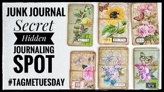 Junk Journal - Secret Hidden Journaling Spot #tagmetuesday