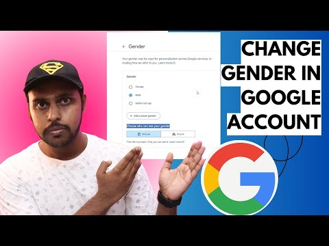 How to change gender in google account | how to change gender in gmail