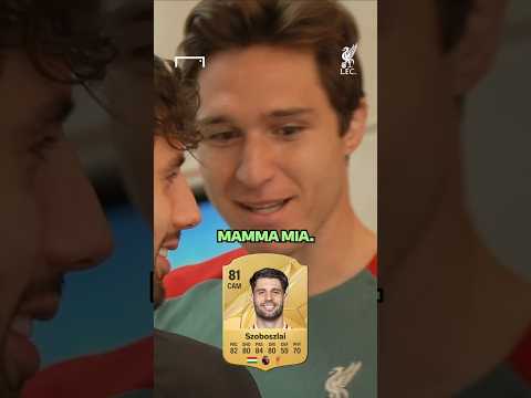 CHIESA & SZOBOSZLAI react to FC 25 cards 🤣 #shorts #football #soccer