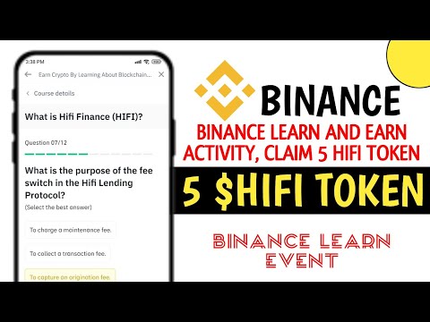 Claim Instant 5 $HIFI Token Binance Learn & Earn Activity || Binance Free Token