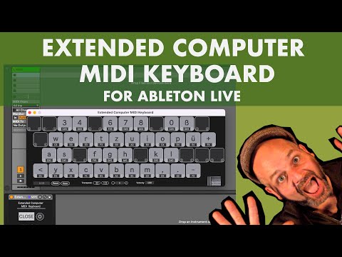 Extended Computer MIDI Keyboard for Ableton Live   Free Max for Live device to play notes via keyboa