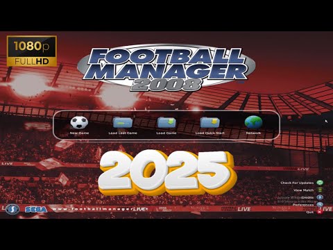 Football Manager 2008 (2025) - Gameplay (PC/Win 10) [1080p60FPS]