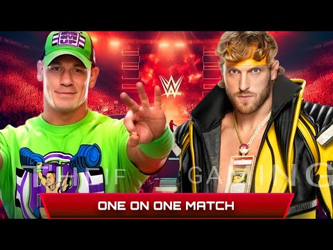 WWE 2K24 • ONE ON ONE MATCH - John Cena VS Logan Paul | WWE