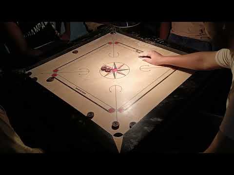 FINISH CARROM BOARD NO HAND GAME#carrom#carromboard