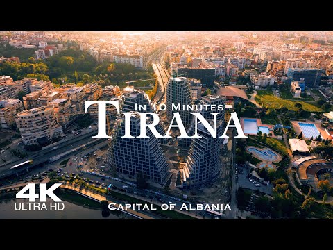 TIRANA 🇦🇱 Drone Aerial 4K | The Capital of Albania Shqipëria #tirana