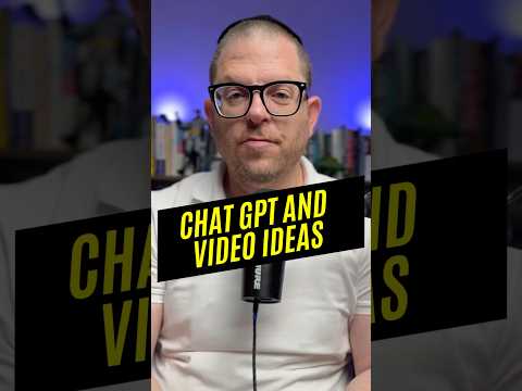 Get short form and social media video content ideas with Chat GPT! 📺