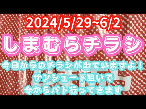 【しまむらチラシ】今日からのチラシが出ていますよ！サンシェード狙いで今からパト行ってきます