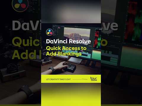 💡Quickly Add Blankings for #DaVinci #tourbox #editing #workflow #tips #videoediting