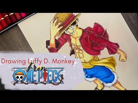 Drawing Luffy D. Monkey from ONE PIECE | FAN ART. #anime #onepiece