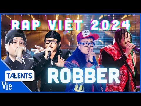 Robber và 4 tiết mục đỉnh cao, bứt phá ngoạn mục qua từng vòng thi tại Rap Việt 2024