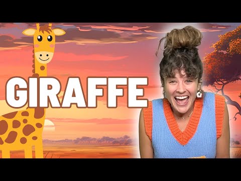 GIRAFFE | Animals | Sing and Learn with Birdie | Educational Videos | Toddler Speech and Development