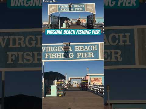 Virginia Beach Fishing Pier #shorts #virginiabeach #fishingpier #fishing #boardwalk #atlanticocean