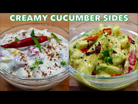 3 YUMMY CUCUMBER SIDE RECIPES (RAITA/SALAD)