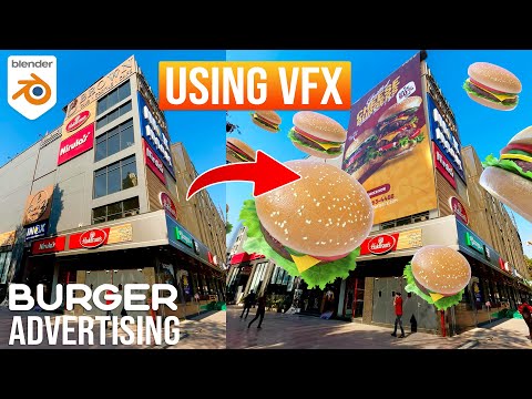 How To Create Advertising CGI Ads Using VFX in Blender | Blender VFX Tutorial