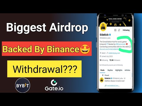 Big airdrop of telegram || New big telegram airdrop || Sidekick Telegram Airdrop