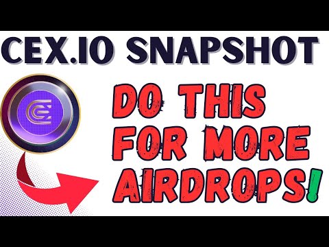 CEX.IO AIRDROP SNAPSHOT #cex.io #listing #airdrop