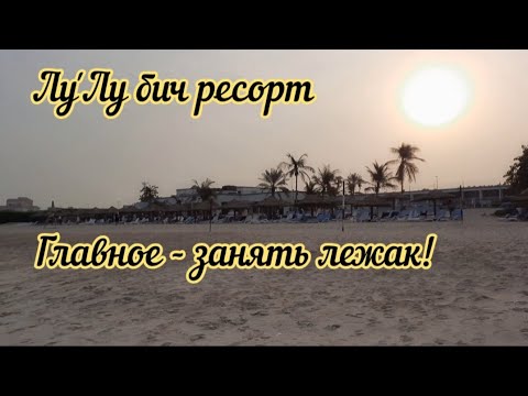 ОАЭ - 2023. Отель Lou'Lou a beach resort Sharjah. Утренний КВЕСТ - займи лежак с зонтиком! #loulou