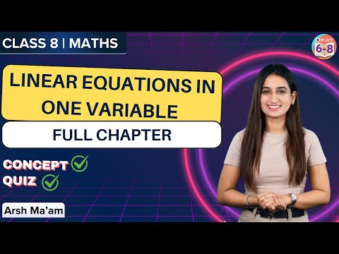 Linear Equations in One Variable | ONE SHOT | Chapter - 2 | CBSE CLASS 8