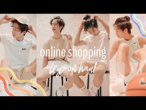 an online shopping try-on haul // 網購的戰利品