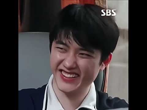 Kyungsoo just HAHA    haha    HEhe    Hehehe and everything became so lively and fun  Adorable laugh