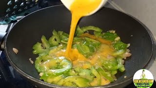 Bitter Gourd Recipes : HOW TO STIR- FRY BITTERMELON WITH EGGS - Chinese style Recipes