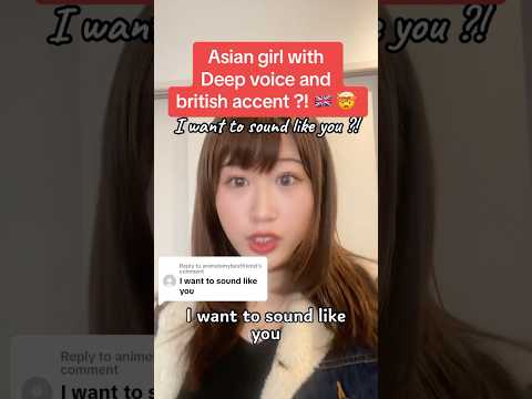 Asian Girl with DEEP VOICE and British ACCENT!? 🇬🇧 BLOWING MINDS DAILY.😏 #shorts #deepvoice