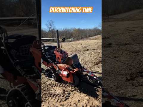 Rt12 ditch witch trenching hotwire line #shortsvideo