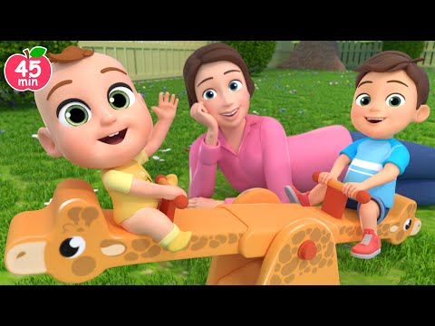 Backyard Playground Song | Slide, Seesaw & Turtle Drum +More Lalafun Nursery Rhymes & Kids Songs