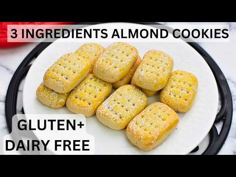 3 Ingredients Almond Flour cookies | Gluten Free, Dairy Free