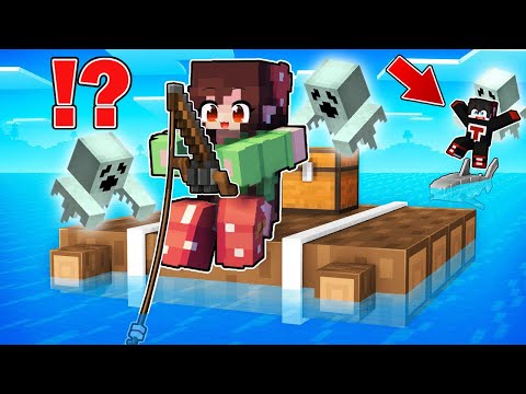 STUCK on a HAUNTED RAFT in Minecraft! ( Tagalog )