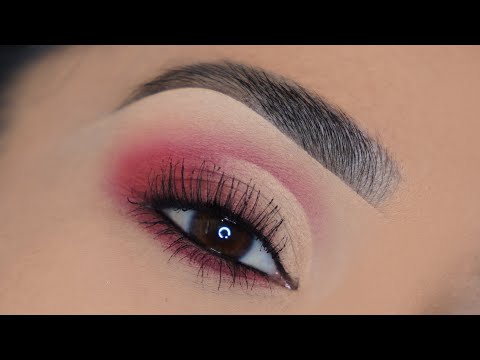 Red Party Makeup | Droopy Eyelids & Hooded Eyes