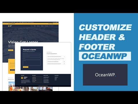 Mastering OceanWP: Customizing Header and Footer Like a Pro | WordPress Theme Tutorial