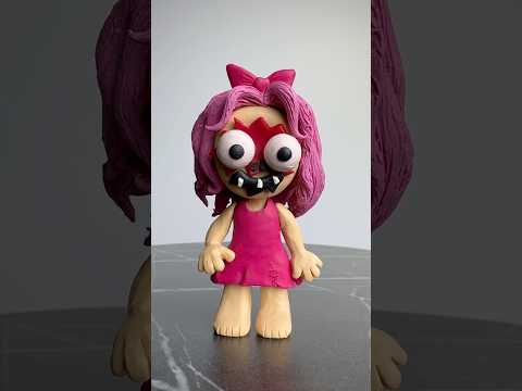 I made Pinki from Spooky Sprunki Incredibox -Horror but Human#sprunki #plasticinerelax #clay