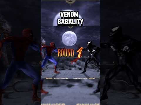 SPIDERMAN vs VENOM = BABALITY! #cercadevelho #spiderman #venom #gaming #viralshort #marvel