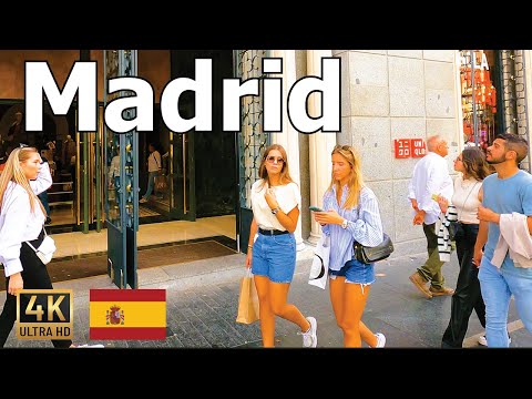 Madrid, Spain 🇪🇸 2022 Walk in 4K - Amazing Street Atmosphere