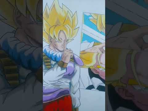 Drawing Goku vs Trunks #Shorts