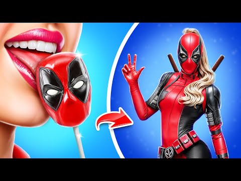 How I Became Deadpool! Extreme Makeover! Deadpool vs Superheroes!