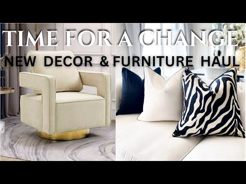 SWITCHING UP MY STYLE | ALL NEW DECOR & FURNITURE HAUL | Homegoods Luxury Looks