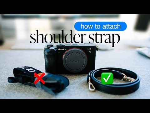 How To Quickly Attach Shoulder Strap - SONY A7 IV | A7C | Alpha A9 | A6500 | A6400 | A6300 | A6000